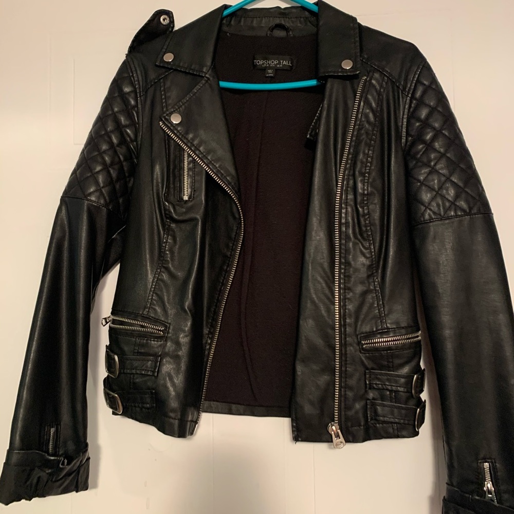 TOPSHOP FAUX LEATHER JACKET